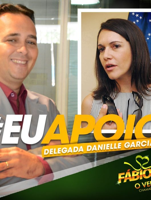 O vereador Fábio Meireles (PPS) manifestou o seu irrestrito apoio à delegada Daniele Garcia