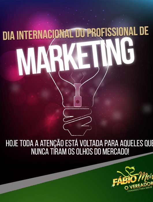 Parabéns a todos os Profissionais de Marketing
