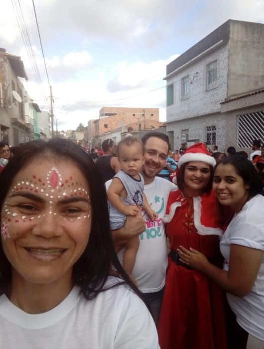 Centenas de crianças participam do Natal Solidário promovido pelo vereador Fábio Meireles